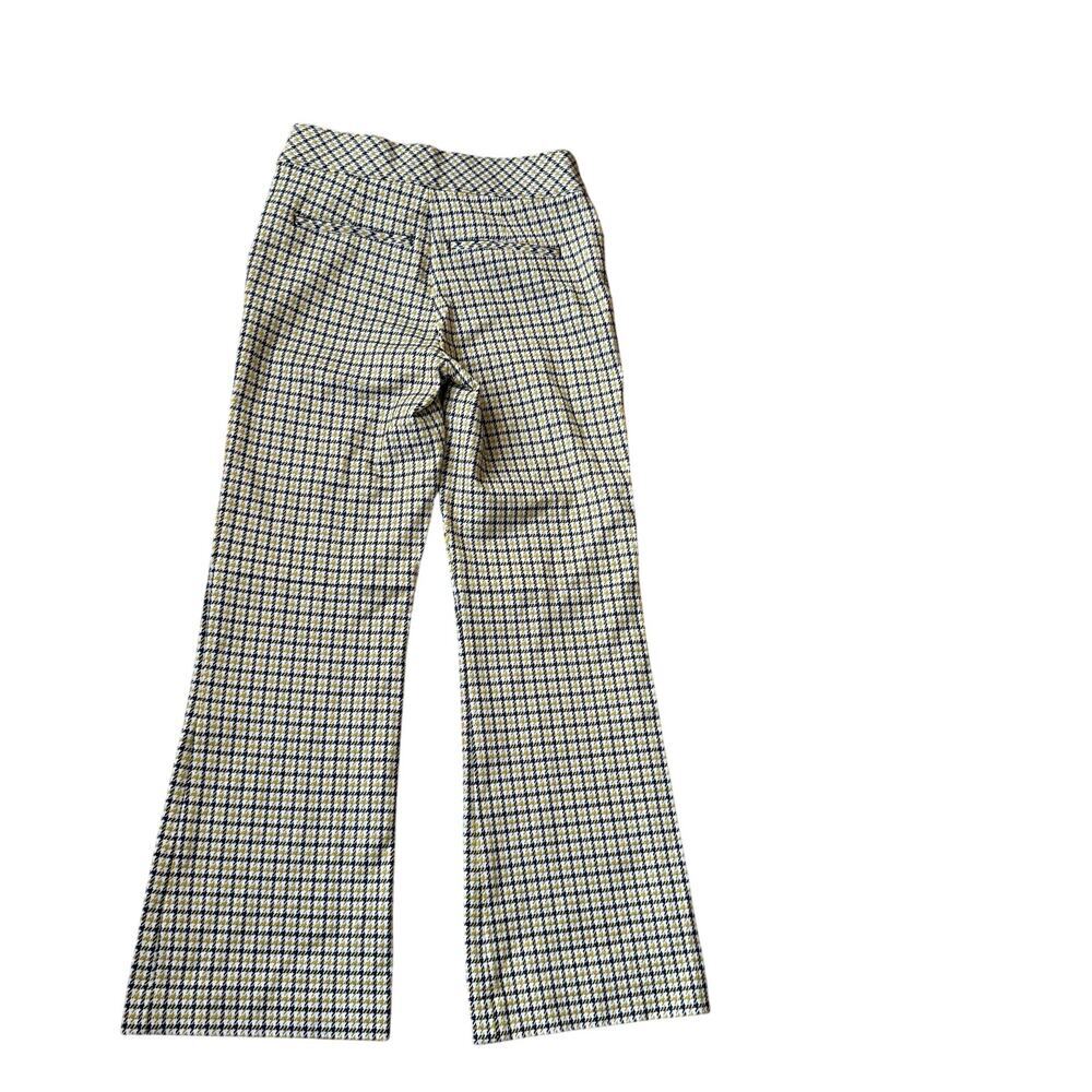 Spanx Perfect Kick Flare Dijon Jacquard Plaid Ponte Pull On Crop Pant Size S - Picture 7 of 16